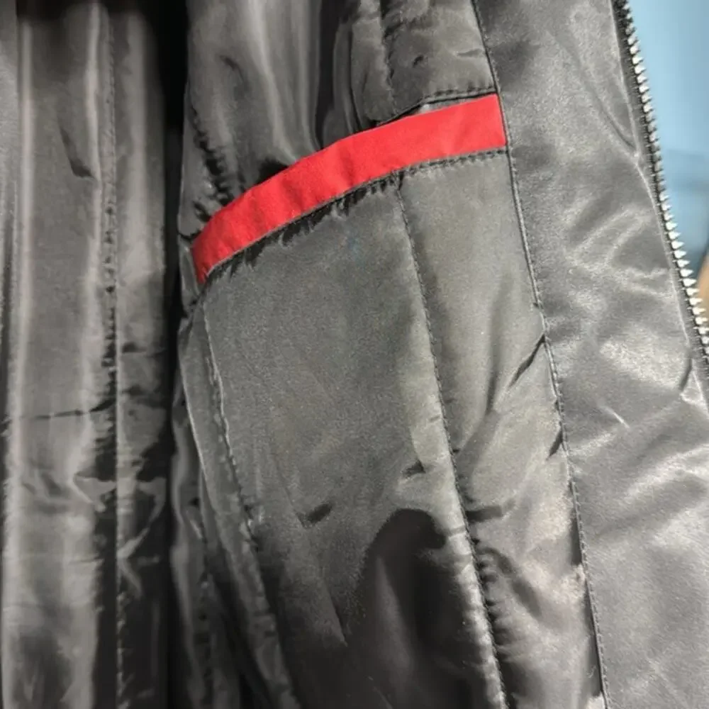 Men's Snap-On Tools Red Black Puffer Winter Utility Work‎ Jacket Coat Size L/ XL